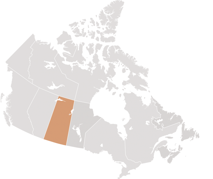 Canadian map with Saskatchewan highlighted for McKercher